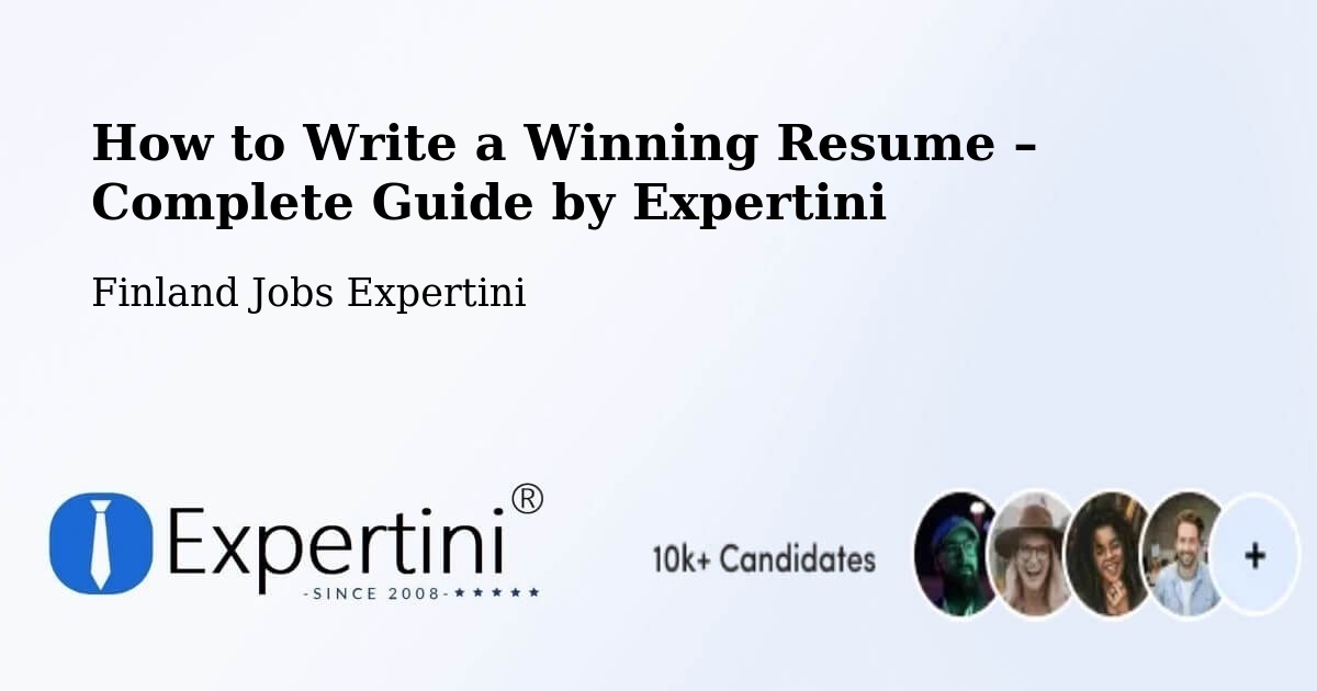 Resume Writing Guide for Job Seekers – Pöytyä - Pöytyä, Finland Jobs Expertini